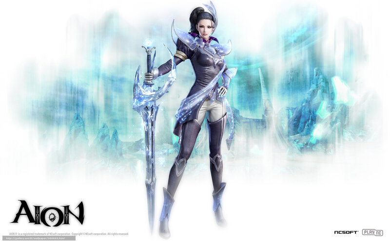 Aion female warrior character