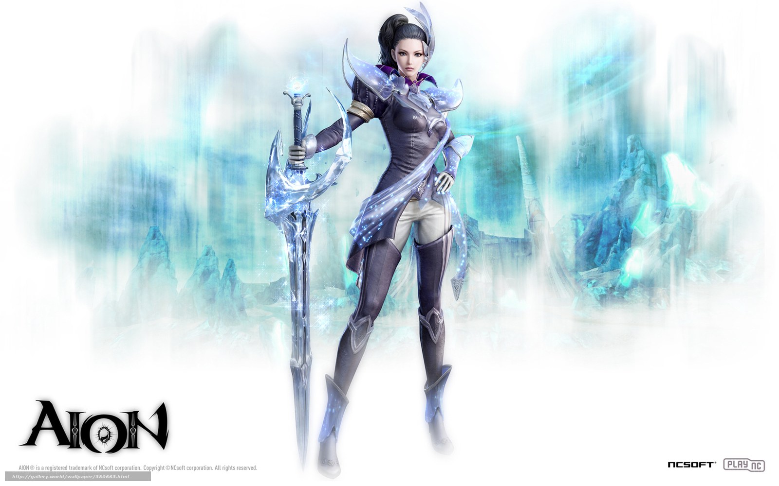 Aion female warrior character