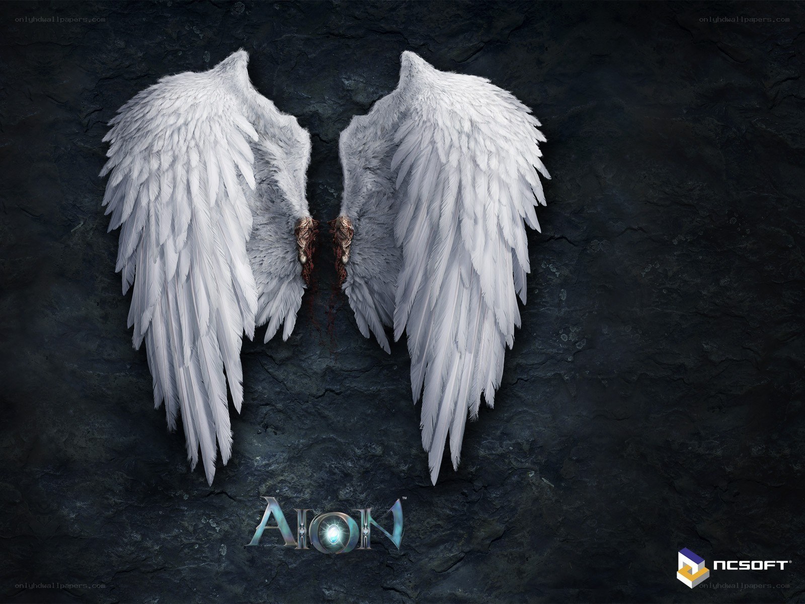 Aion game artwork with angel wings