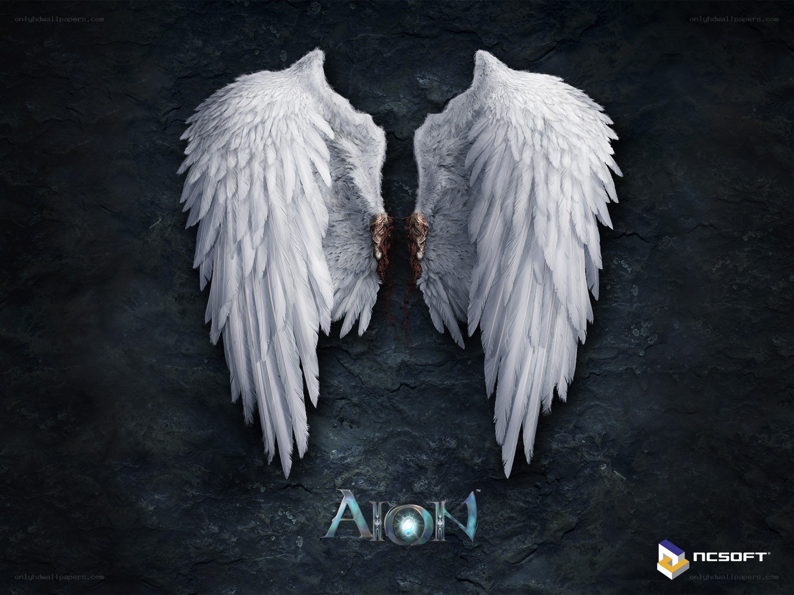 Aion game artwork with angel wings