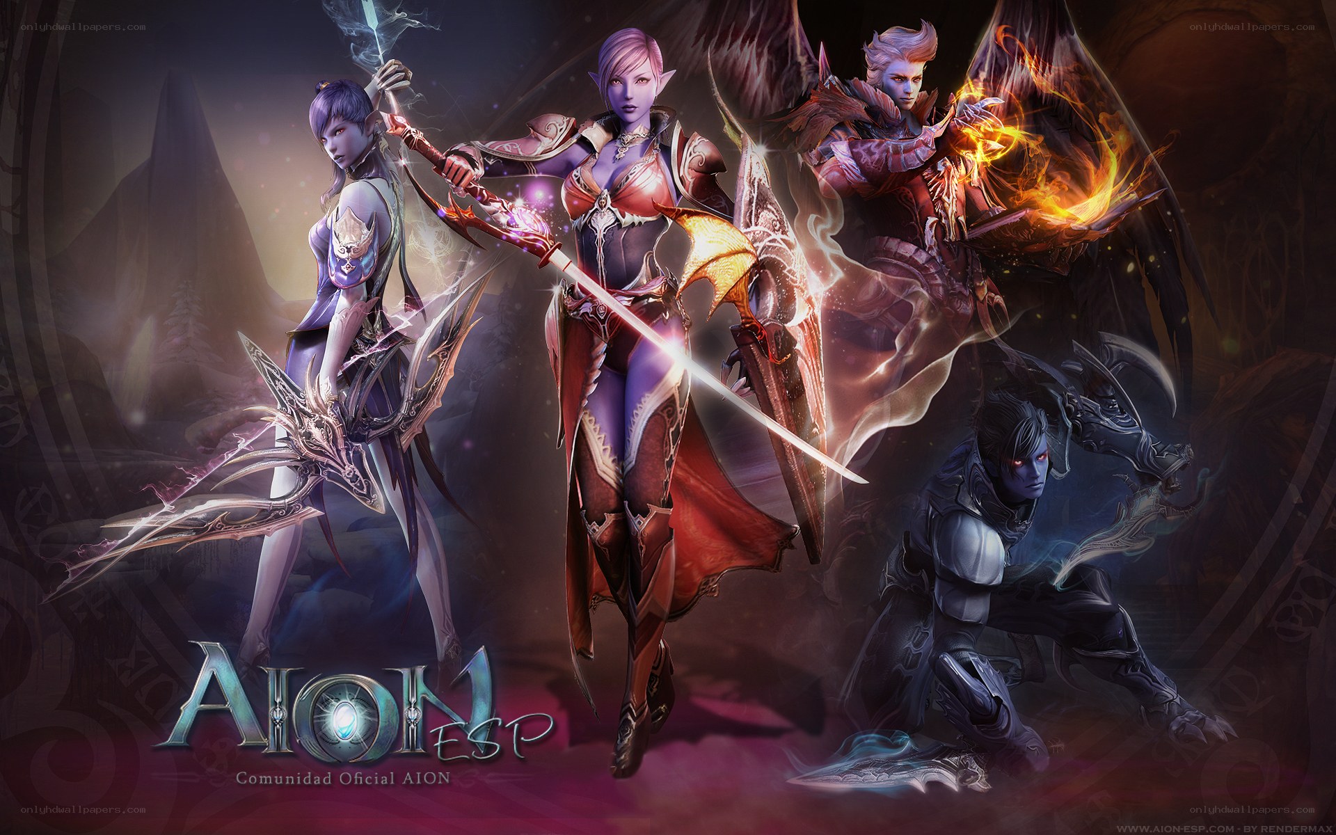 Aion game character art