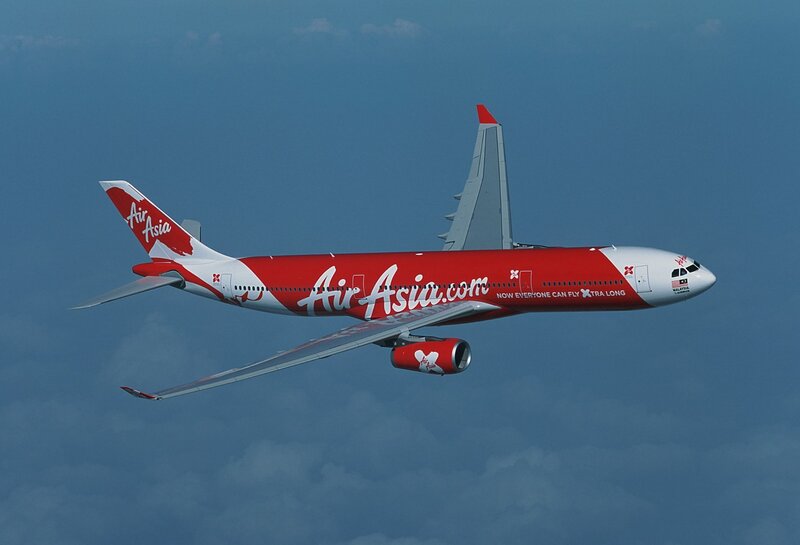 Air Asia aircraft in flight