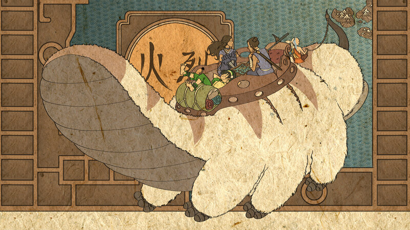Air Bison with Riders