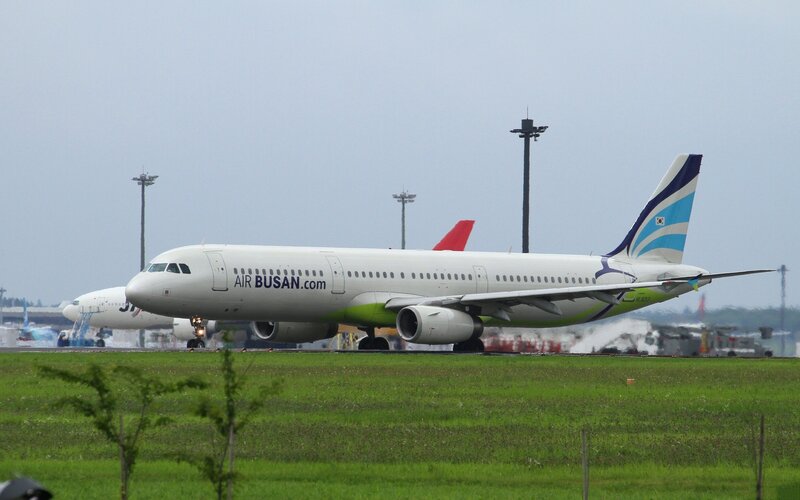Air Busan aircraft on tarmac