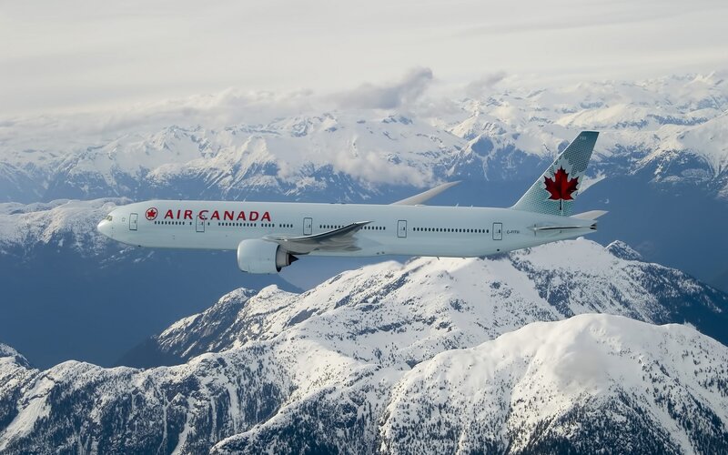Air Canada Airplane — White, Serene, Winter