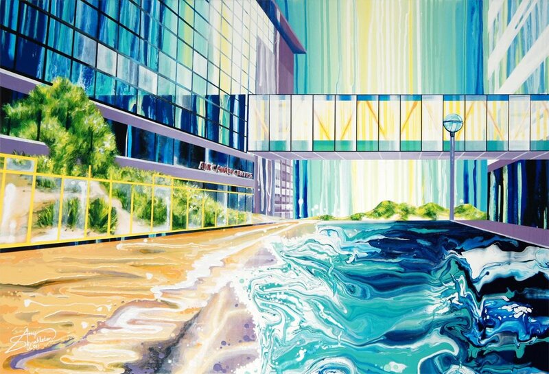 Air Canada Centre with water effect