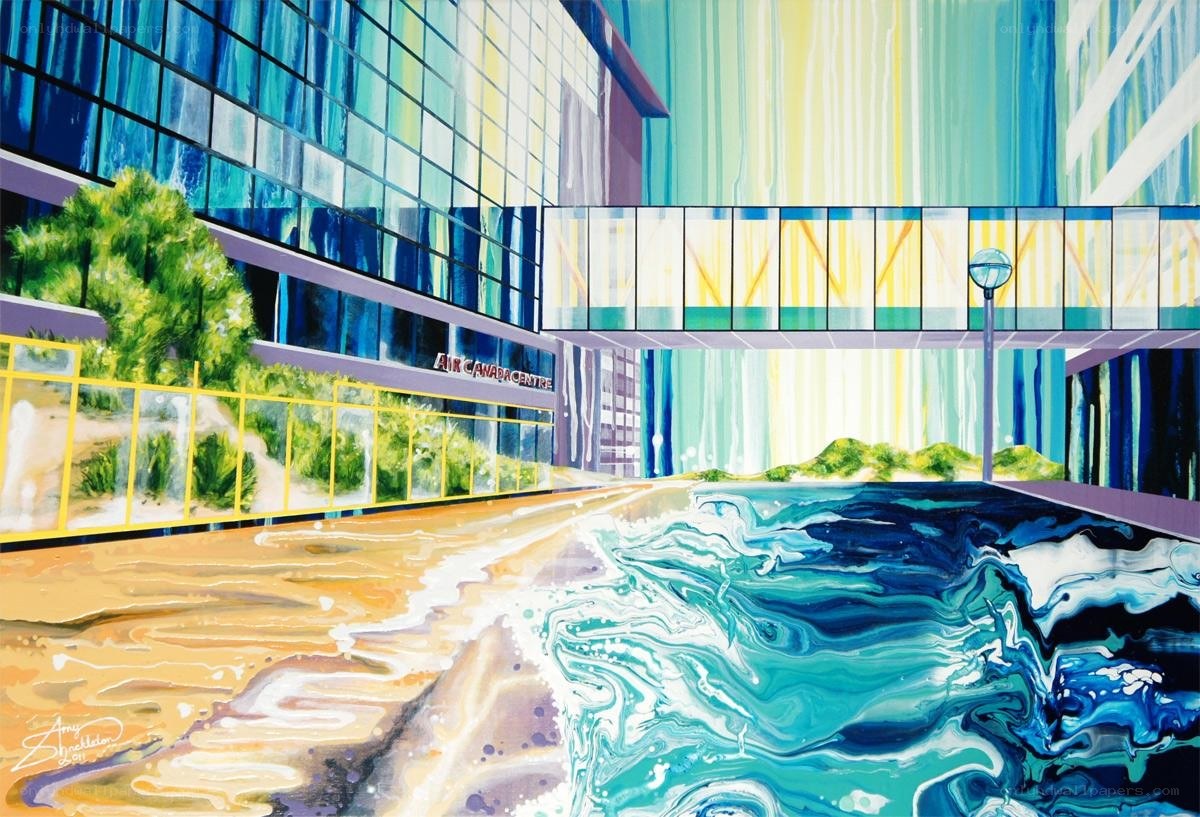 Air Canada Centre with water effect