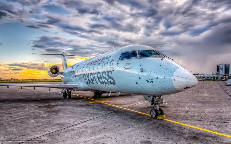 Air Canada Express jet on tarmac