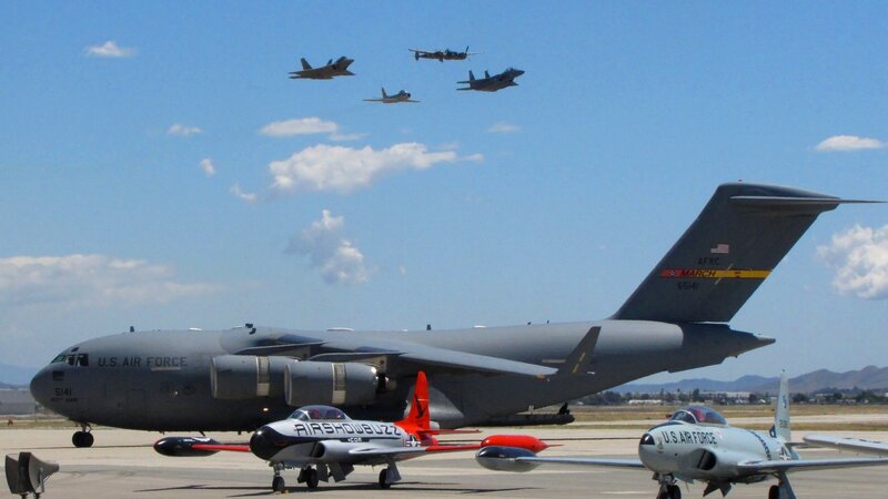 Air Force aircraft on tarmac