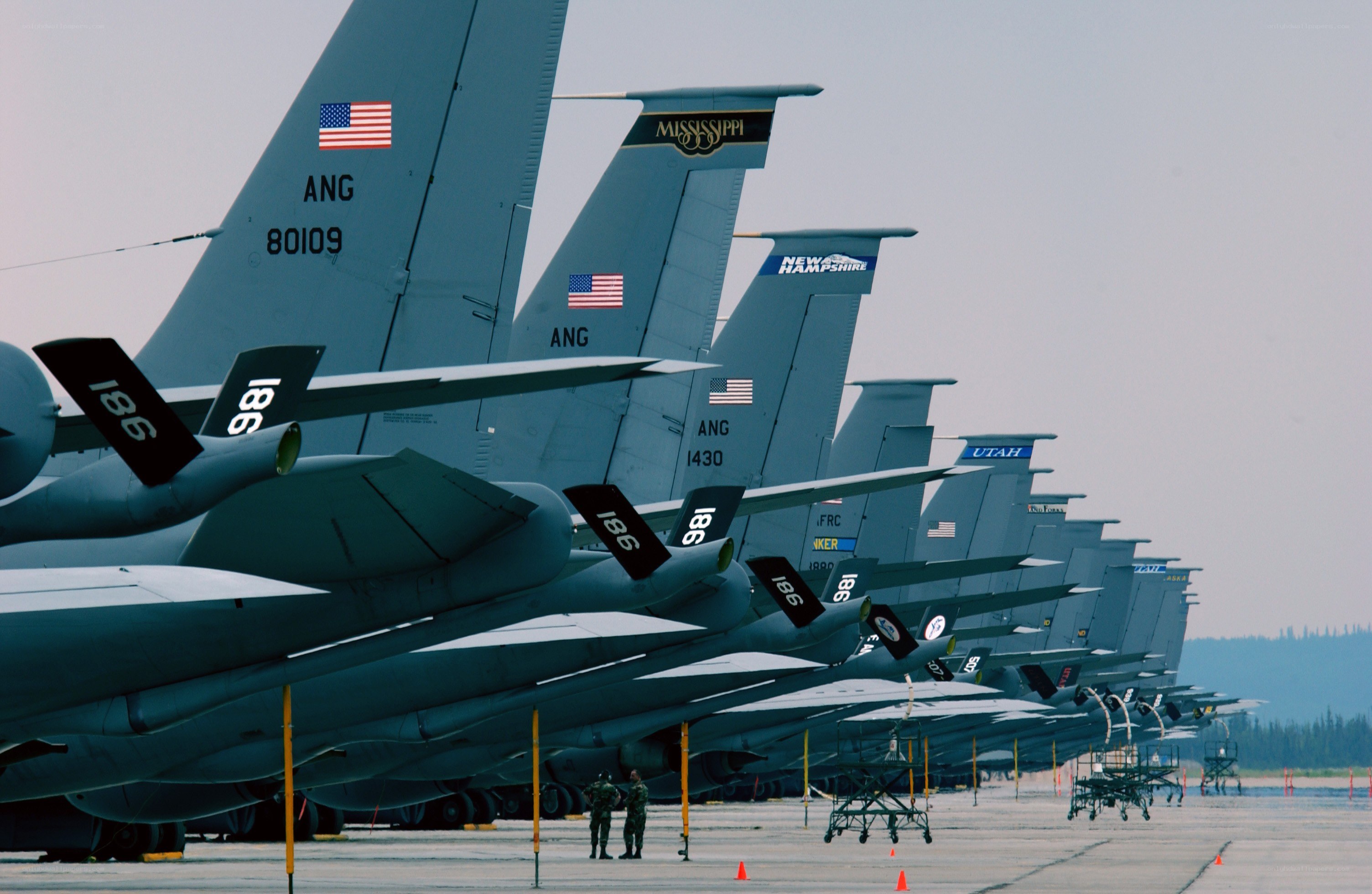 Air Force bombers on tarmac