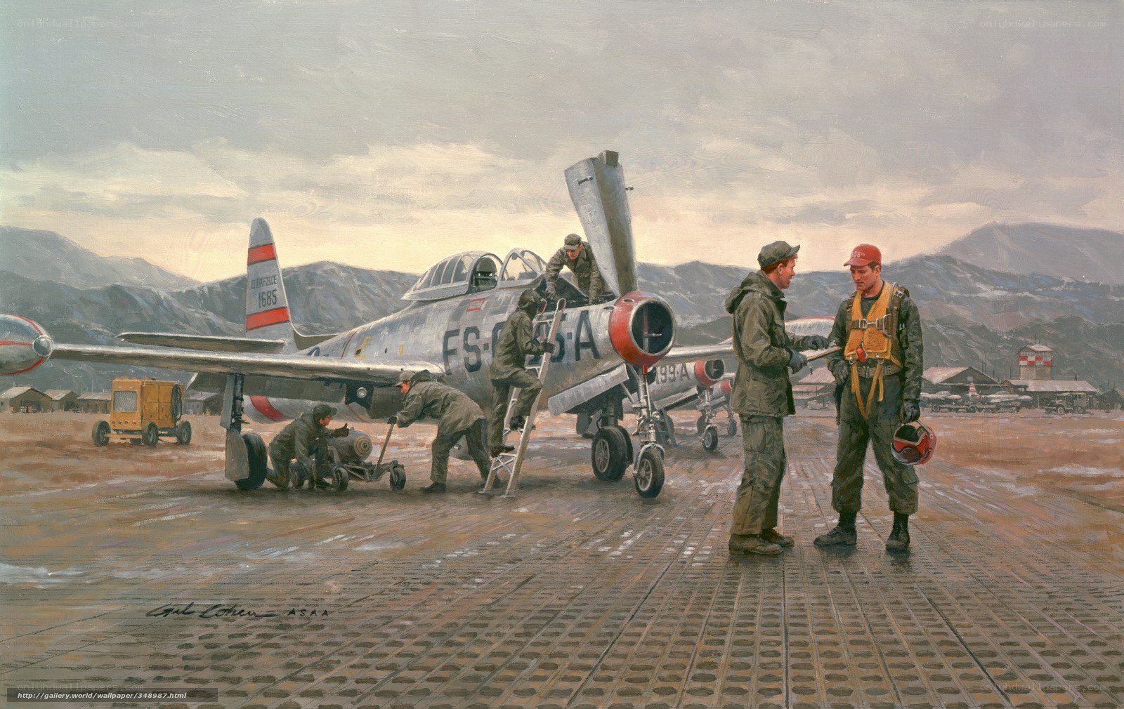 Air Force jet maintenance