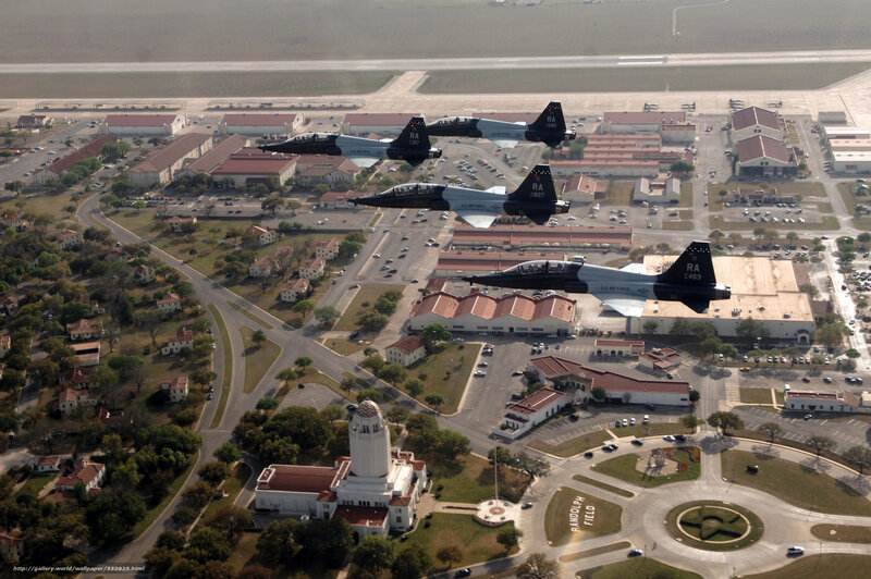 Air Force jets over Randolph Field