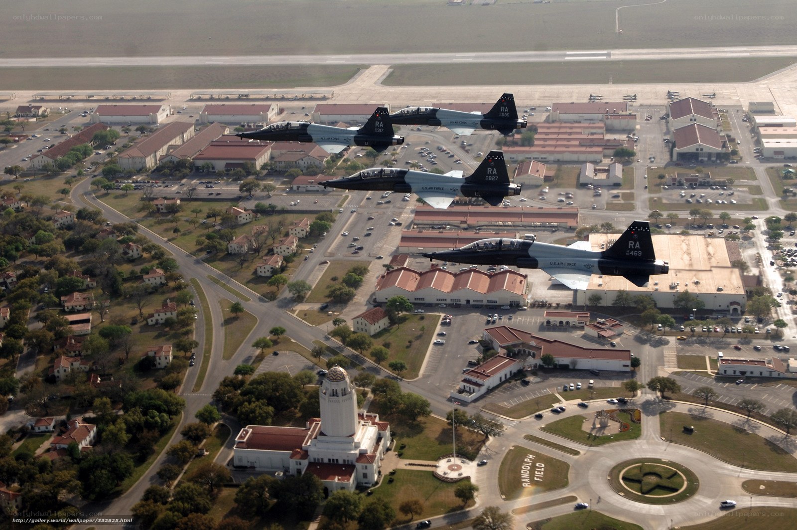 Air Force jets over Randolph Field