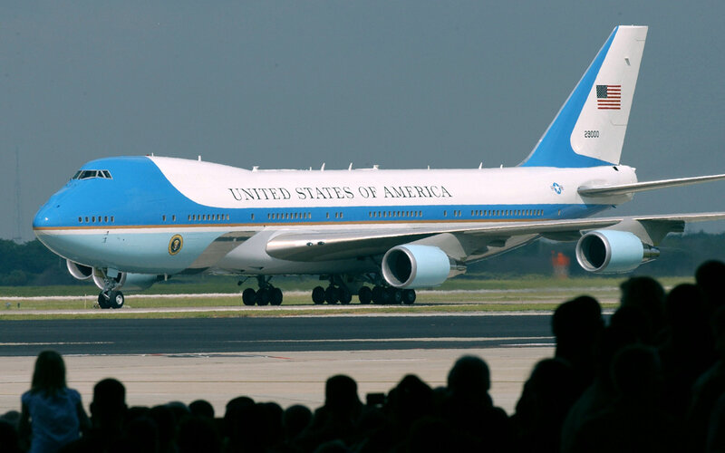 Air Force One Aircraft — Blue