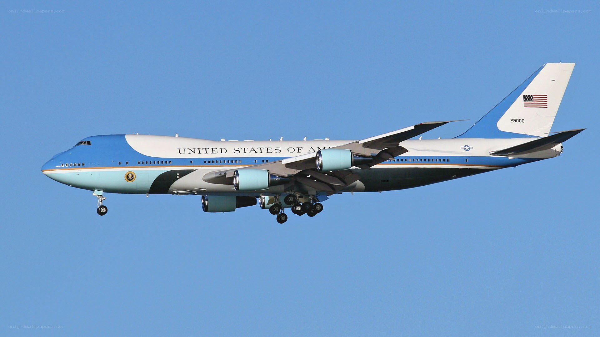 Air Force One in flight