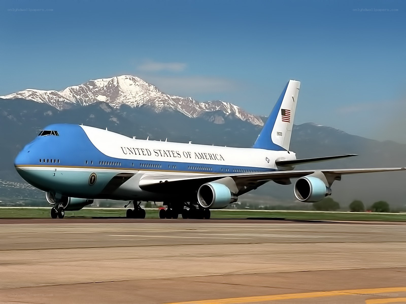 Air Force One on runway