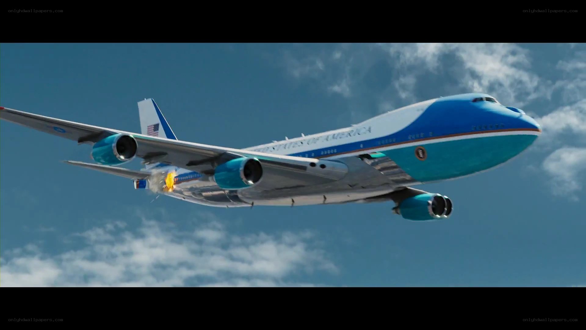 Air Force One under attack