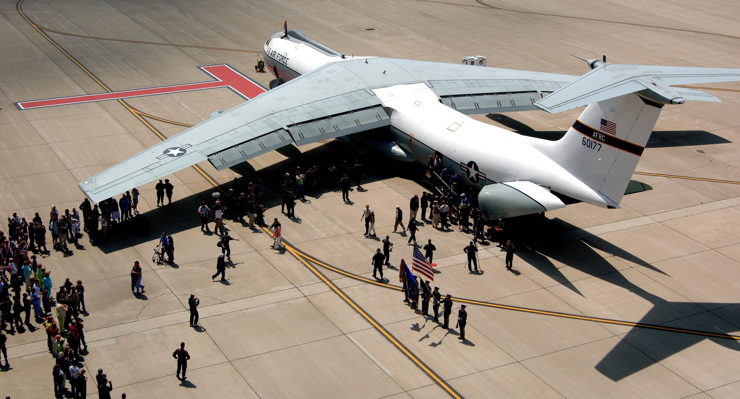 Air Force plane on tarmac