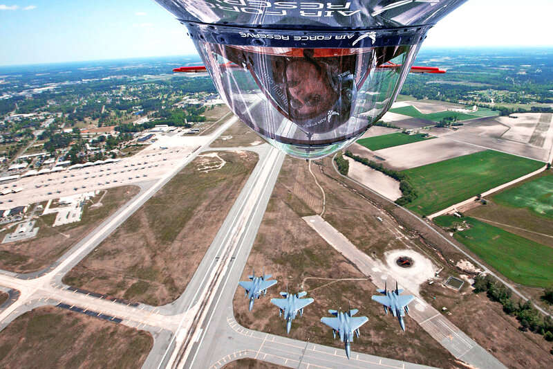 Air Force Reserve jet formation