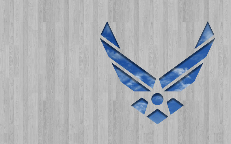 Air Force symbol on wood