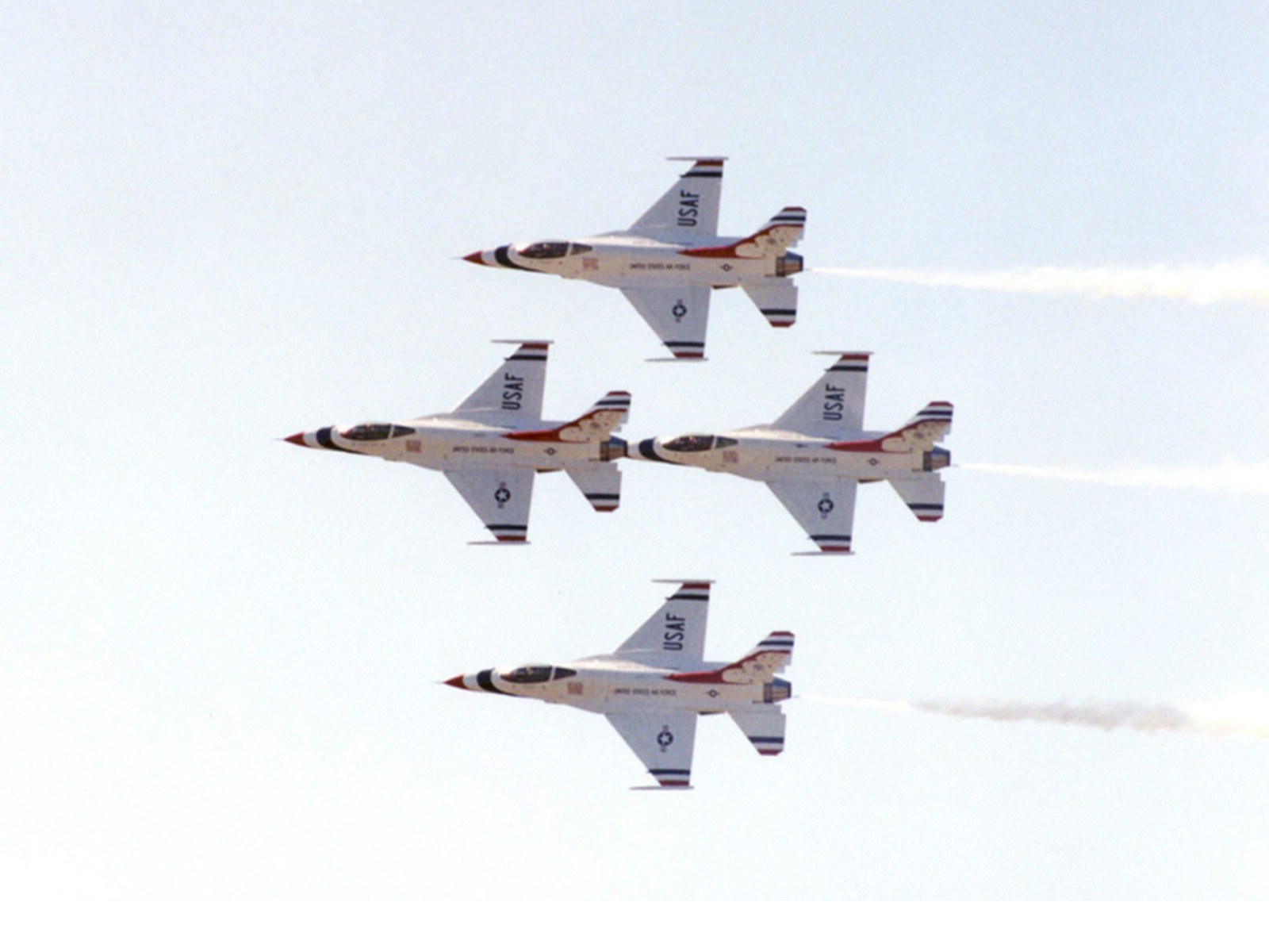 Air Force Thunderbirds in formation