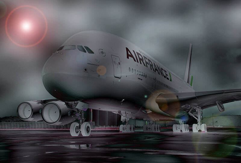 Air France A380 Aircraft — Gray