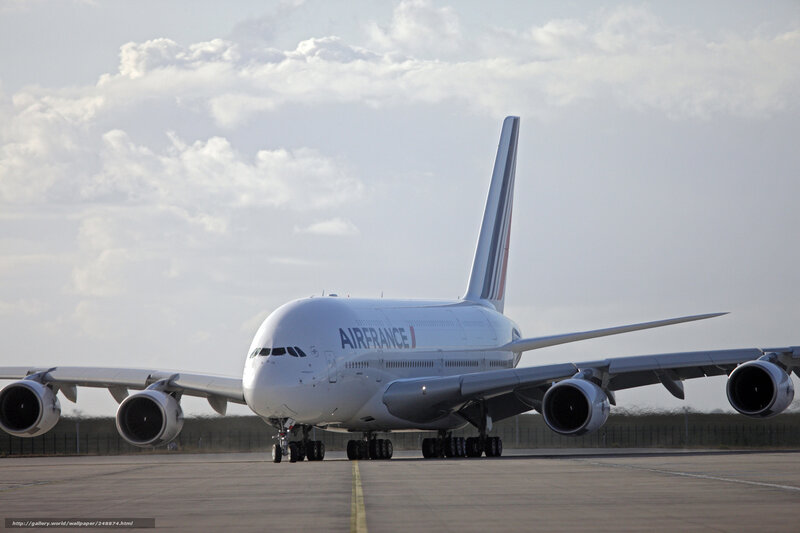 Air France A380 on tarmac