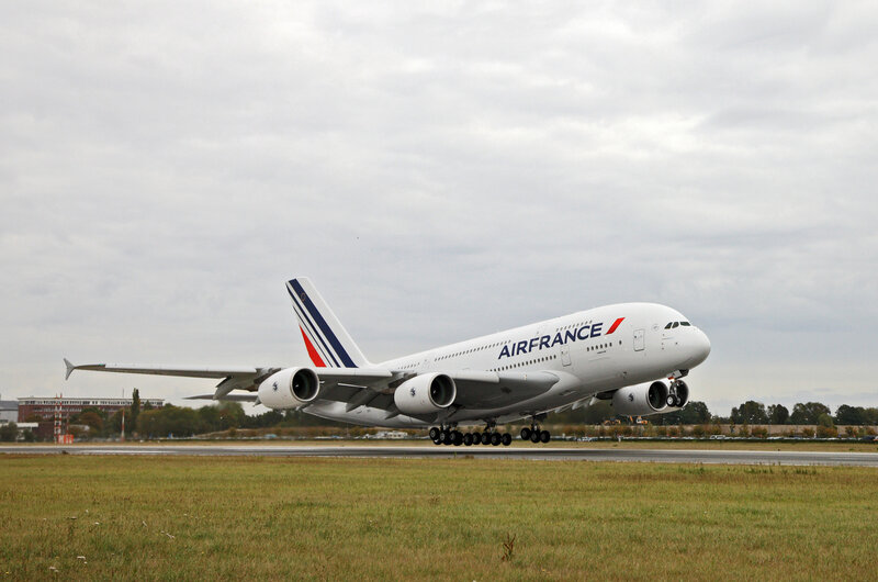 Air France A380 taking off