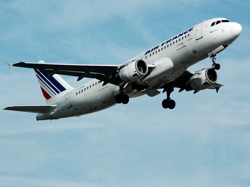 Air France airplane in flight