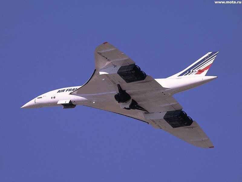 Air France Concorde in flight