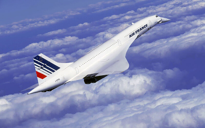 Air France Concorde in flight