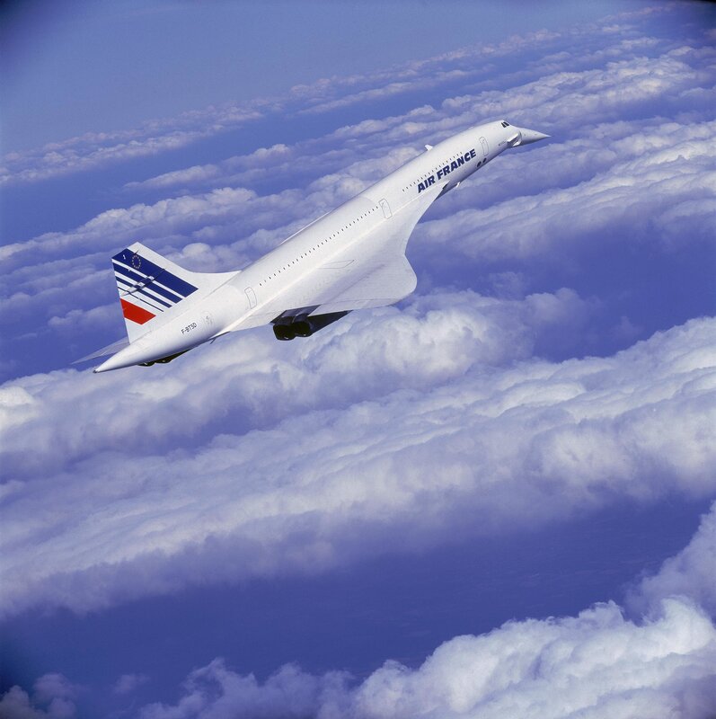 Air France Concorde in flight