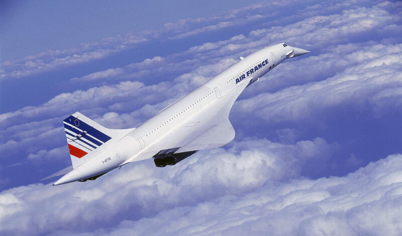 Air France Concorde in flight
