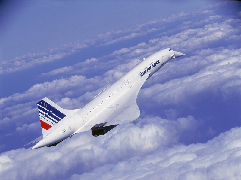 Air France Concorde in flight