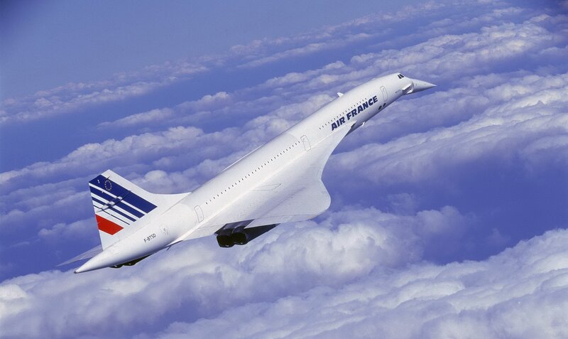 Air France Concorde in flight