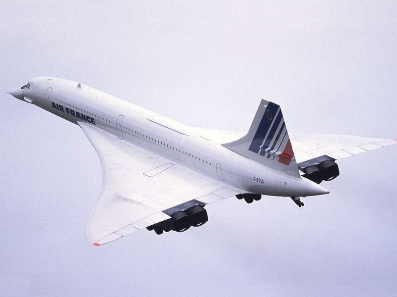 Air France Concorde in flight