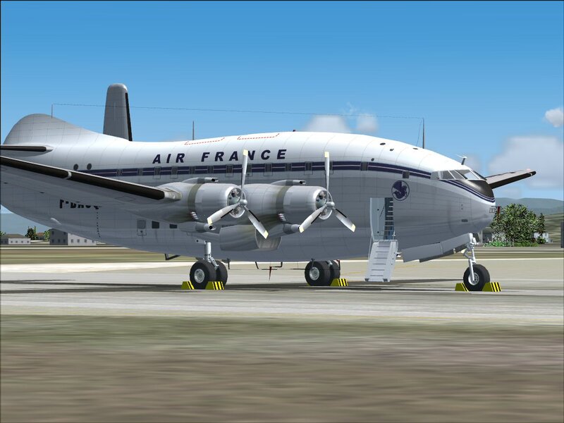 Air France propeller plane