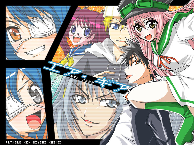 Air Gear anime character collage