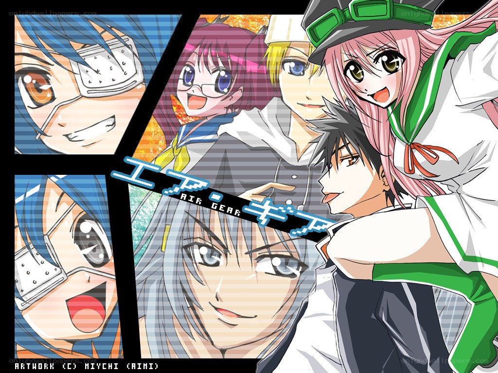Air Gear anime character collage