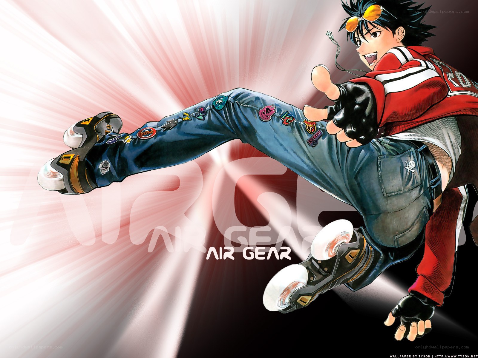 Air Gear anime character in action
