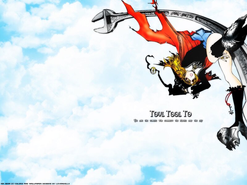 Air Gear character in sky