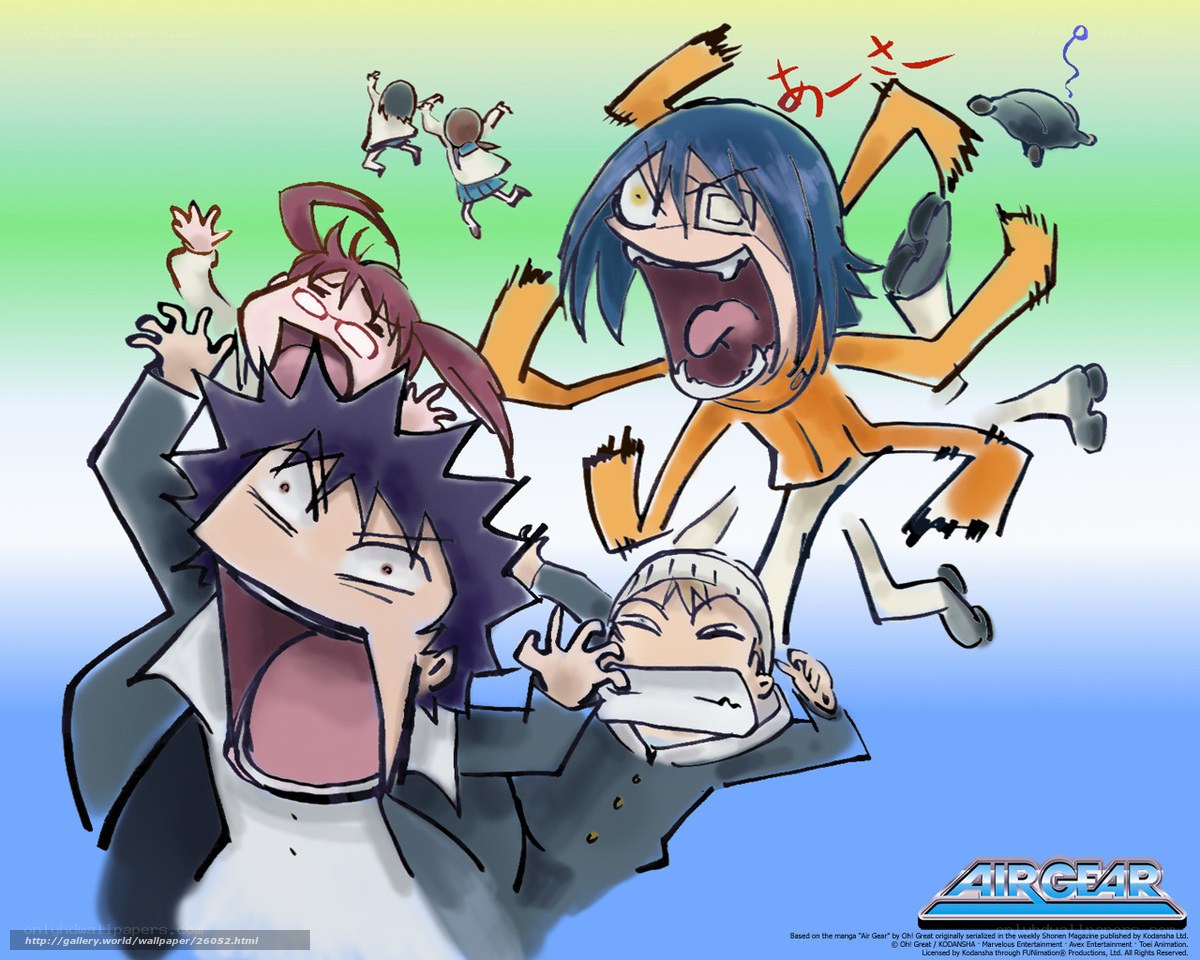 Air Gear characters in chaos