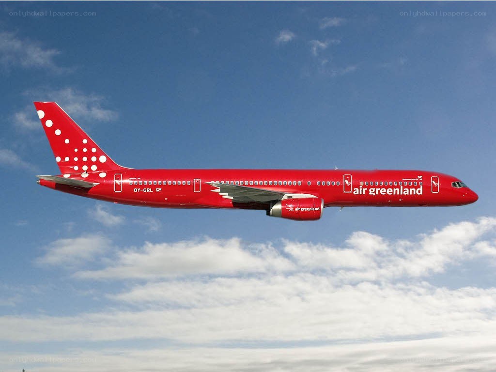Air Greenland airplane in flight