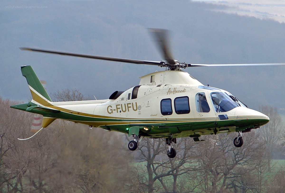 Air Harrods helicopter in flight
