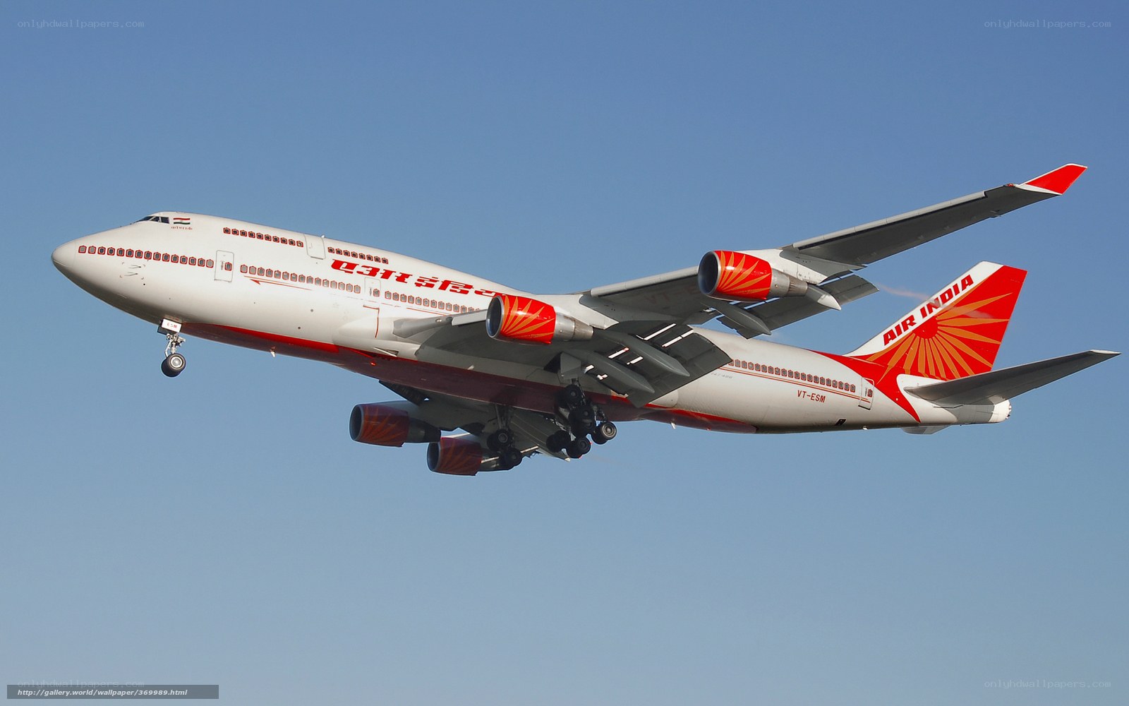Air India Boeing 747 in flight