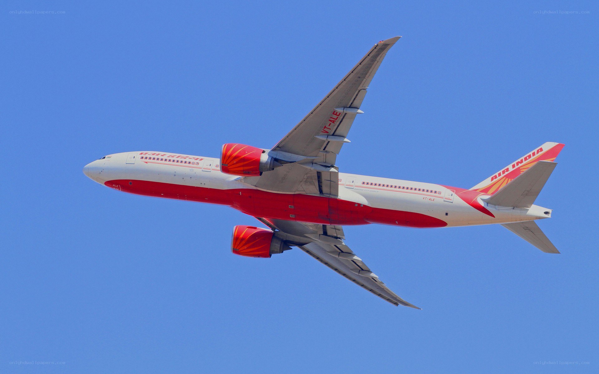 Air India Boeing 777 in flight