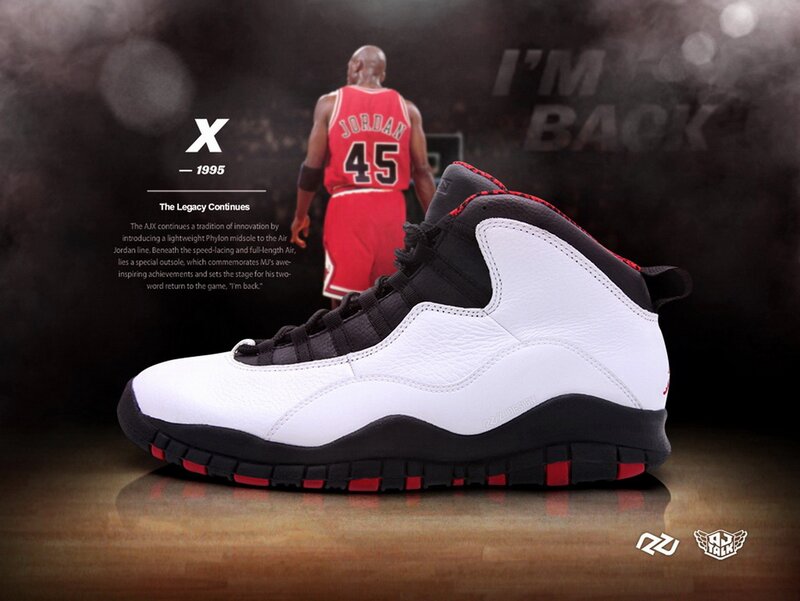 Air Jordan 10 Sneaker — White