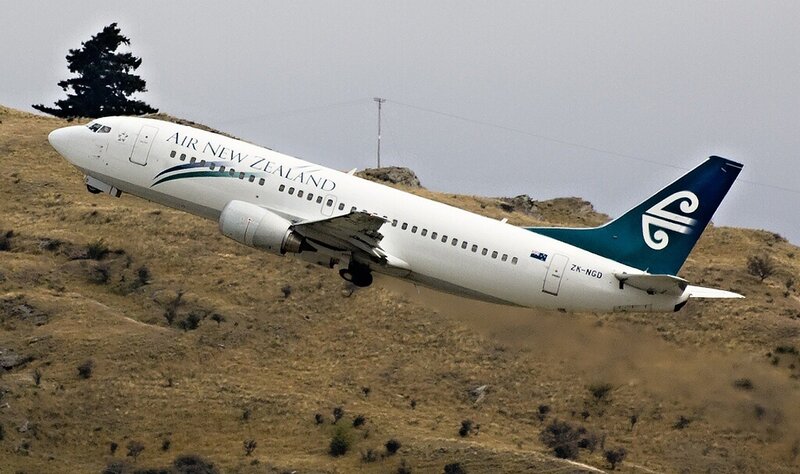 Air New Zealand Airplane — White