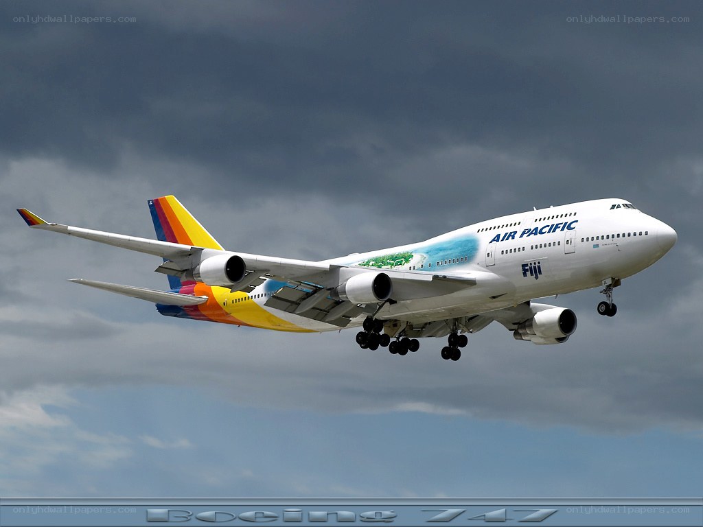 Air Pacific Boeing 747 in flight