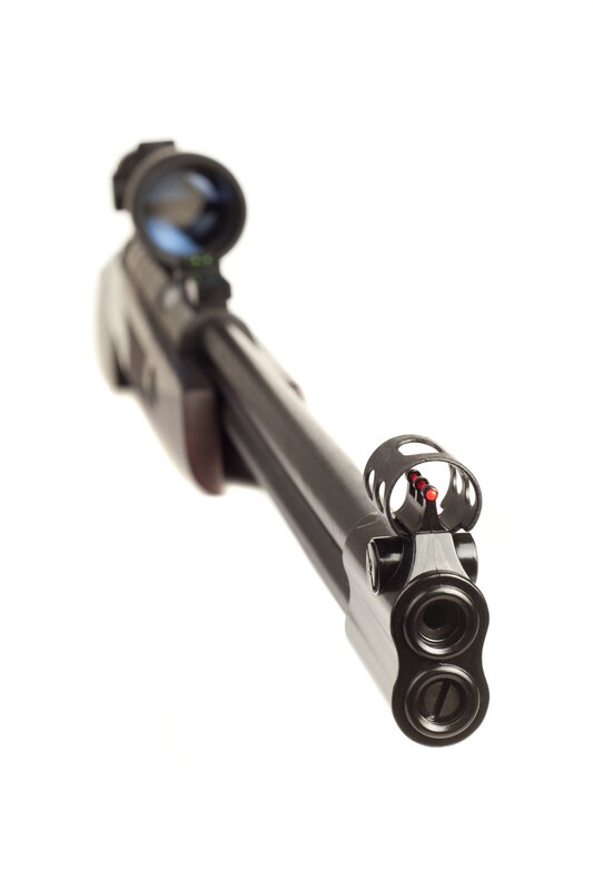 Air Rifle with Scope — Black